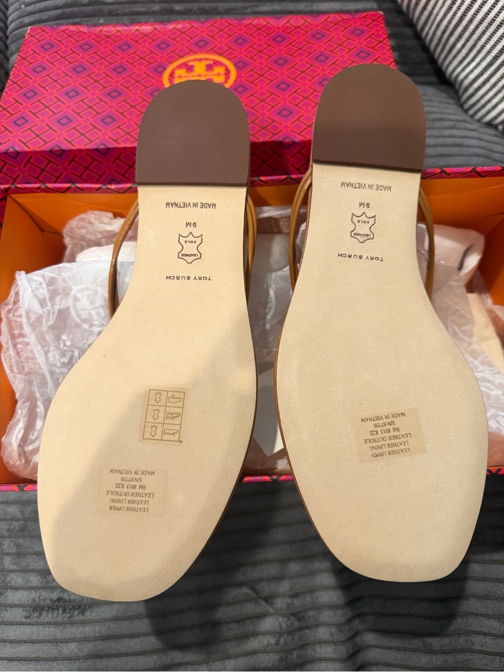 Tory Burch Women's Patos Sandals, Caramel Corn, Tan, 9 Medium US - Picture 5 of 6